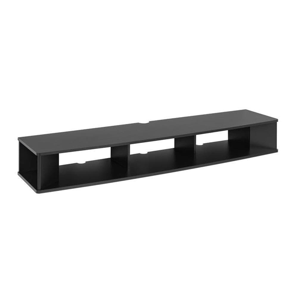 Prepac 70" Wide Wall Mounted TV Stand, 70 inch, Black