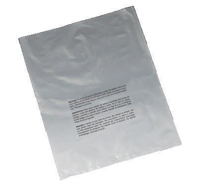 1,000 6" x 9" 2 mil Suffocation Warning Flat Poly Bags