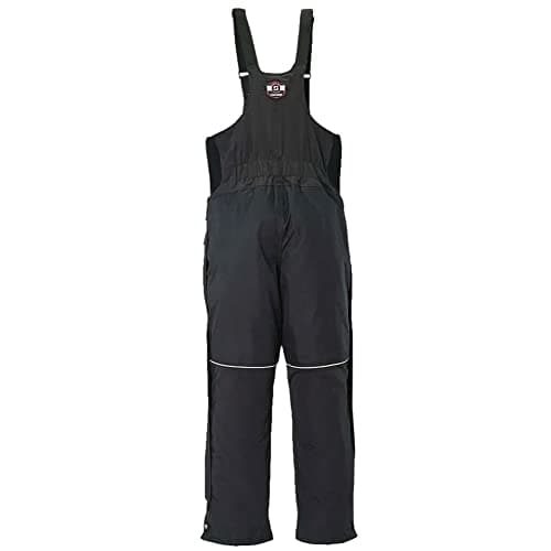 Striker Men's Climate Durable Windproof Water-Resistant Outdoor Ice Fishing Bib with Sureflote Flotation Technology, Black, 3X-Large