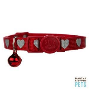Reflective Heart Breakaway Collar