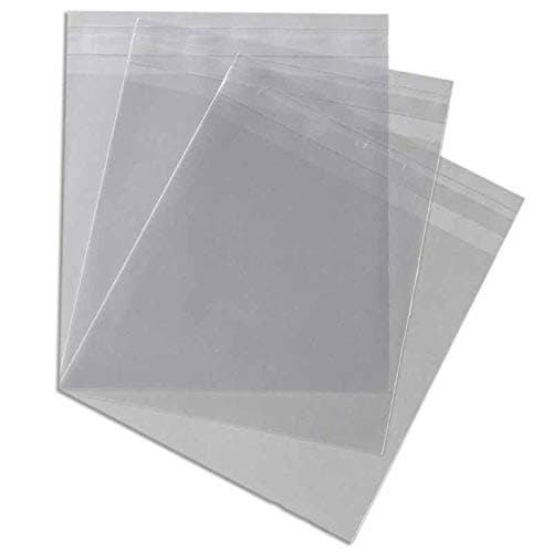 Pack of 100 Cellophane Greeting Card Display Bags 30 Micron Self Seal (120 x 162 - (A6))