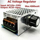 Motor Speed Controller, AC 110V 220V 4000W Voltage Regulator,SCR Motor Dimmer, Temperature Governor, Power Monitor