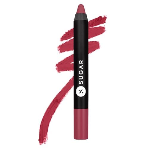 SUGAR Cosmetics Matte As Hell Crayon Lipstick | Lasts upto 8hrs | 2.5gm - 28 Honey Rider