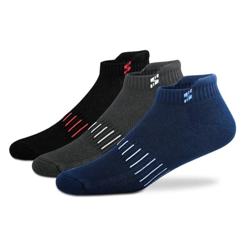 Supersox Bamboo Ankle Socks for Men Made of Sustainable & Eco Friendly Material - Athletic Softer than Cotton Socks, Anti Odour - Ideal forSports, Gym & All Day Wear (Pack of 3)