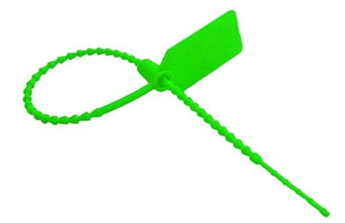 Security Tag Seal/Fire Seal Fastener - Different Pack Sizes & Colours Available (Green, 25 Pieces)