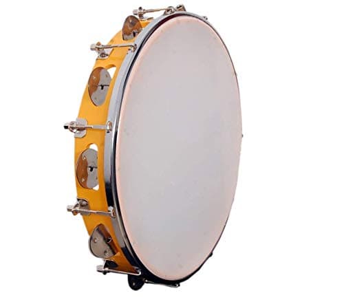 Anand Musical Store Tambourine/Fiber Dafli 10 inches