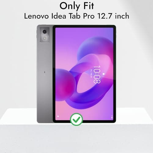 Case for Lenovo Idea Tab Pro 12.7 inch Cover Case with [Pencil Holder] [Soft Flexible Case] for Lenovo Idea Tab Pro Cover 12.7 inch [Auto Sleep Wake Support] - Black