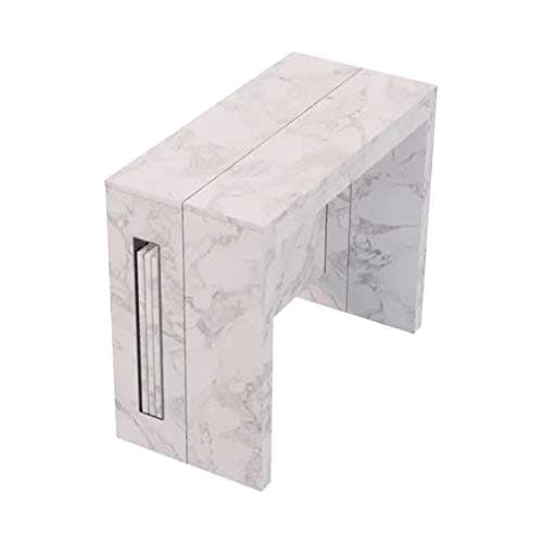 Athon furniture Italian Space Saving Extending Fully Collapsible Dining Table (Marble)