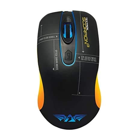 (Refurbished) Armaggeddon Textron Scorpion 3 Gaming Mouse (Black and Yellow)