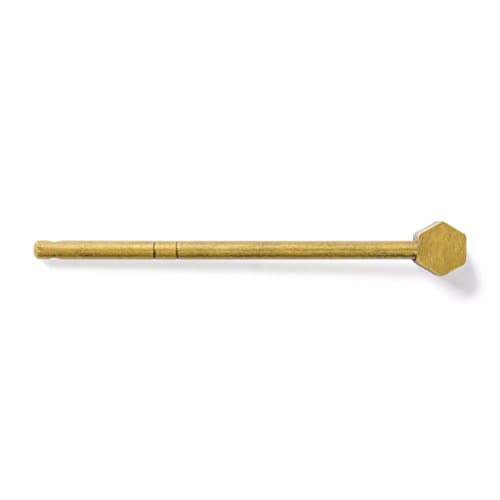 CBH Octagonal Brass Key Pins Hardware 2.6" - Set of 2