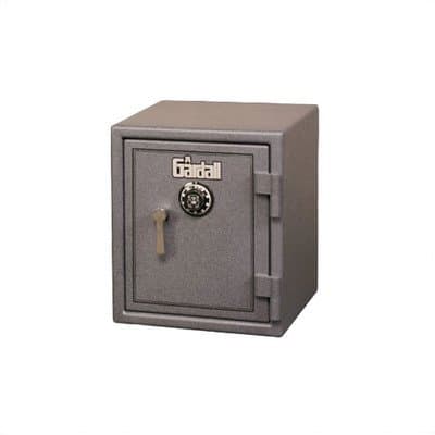 Burglar and Fire Resistant Safe 1.6 CuFt Lock Type: Group II Combination Lock, Color: Black with Silver Trim