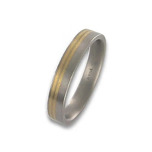 Ring 64 – Titanium Fine Gold Bicolor