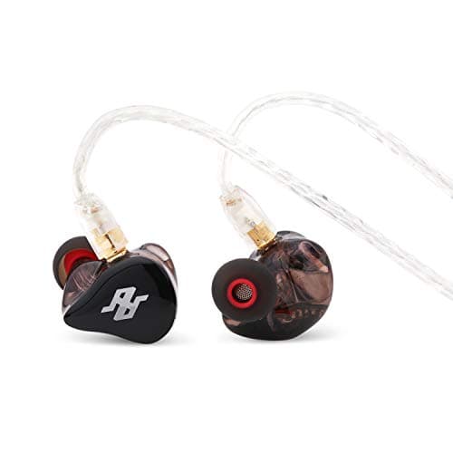TENHZ P4 PRO 4BA Balanced Armature HiFi in-Ear Earphone IEMs with Detachable MMCX Cable (Black)