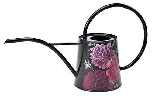 Burgon & Ball Indoor Watering Can in 34 Floz Lightweight in British Bloom Design | Long Reach Watering Can Peonies & Dahlias