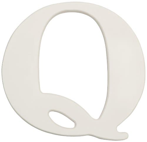 Kids Line White Wooden Letter, Q