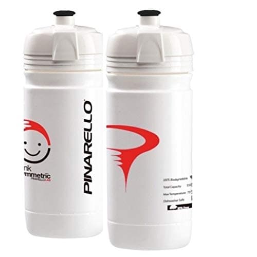 Elite Corsa Water Bottles - Think Asymmetric, White 550 mil (2 Pack)