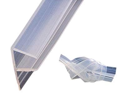 Frameless Flexible Shower Door Seal Sweep for 3/8" Glass,10 Ft (F)