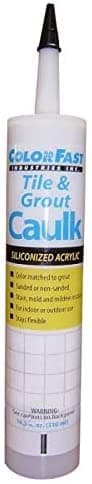 Colorfast Siliconized-Acrylic Caulking - Sanded Custom Building Colors - 10.3 fl oz (Ash #642)