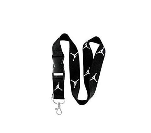 ZEMBUKIL Black Jordan Lanyard Keychain Holder