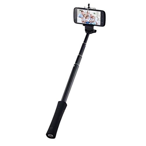 Synergy Lifestyles Selfie Stick Unique 3-in-1 Design, Built-in Bluetooth Remote Shutter, LED Torch Power Bank 2200mAh, Durable Lightweight Universal Mount for Smart Phones