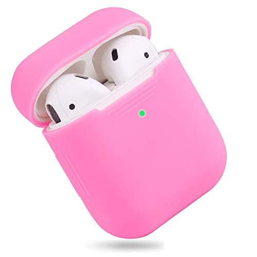 EYEKOP AirPods Case, Premium Ultra-Thin Soft Skin Cover Compatible with Apple AirPods 2 & 1 - Pink