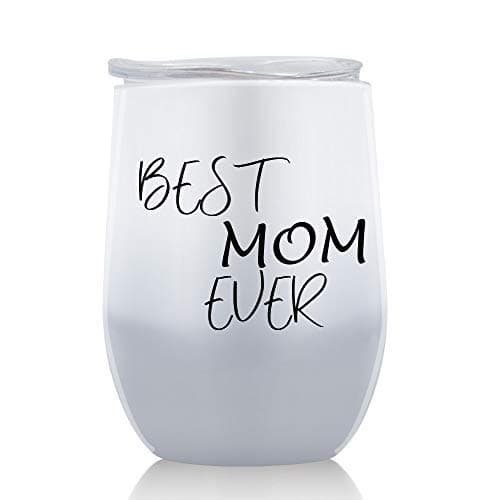 KYONANO A Wise Woman Once Said And She Lived Happily Ever After,Stainless Steel Wine Tumbler with Lid and Straw Birthday Gifts for Women Friends,Gifts for her Wine Tumbler