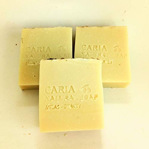 Caria Natural Soap Moisturising extra creamy Lavender and Pine Olive Oil Soap Bars with Coconut Oil & Cocoa Butter. Natural vegan hair face body wash Handmade in Turkey Shampoo Face Body (3 bars)