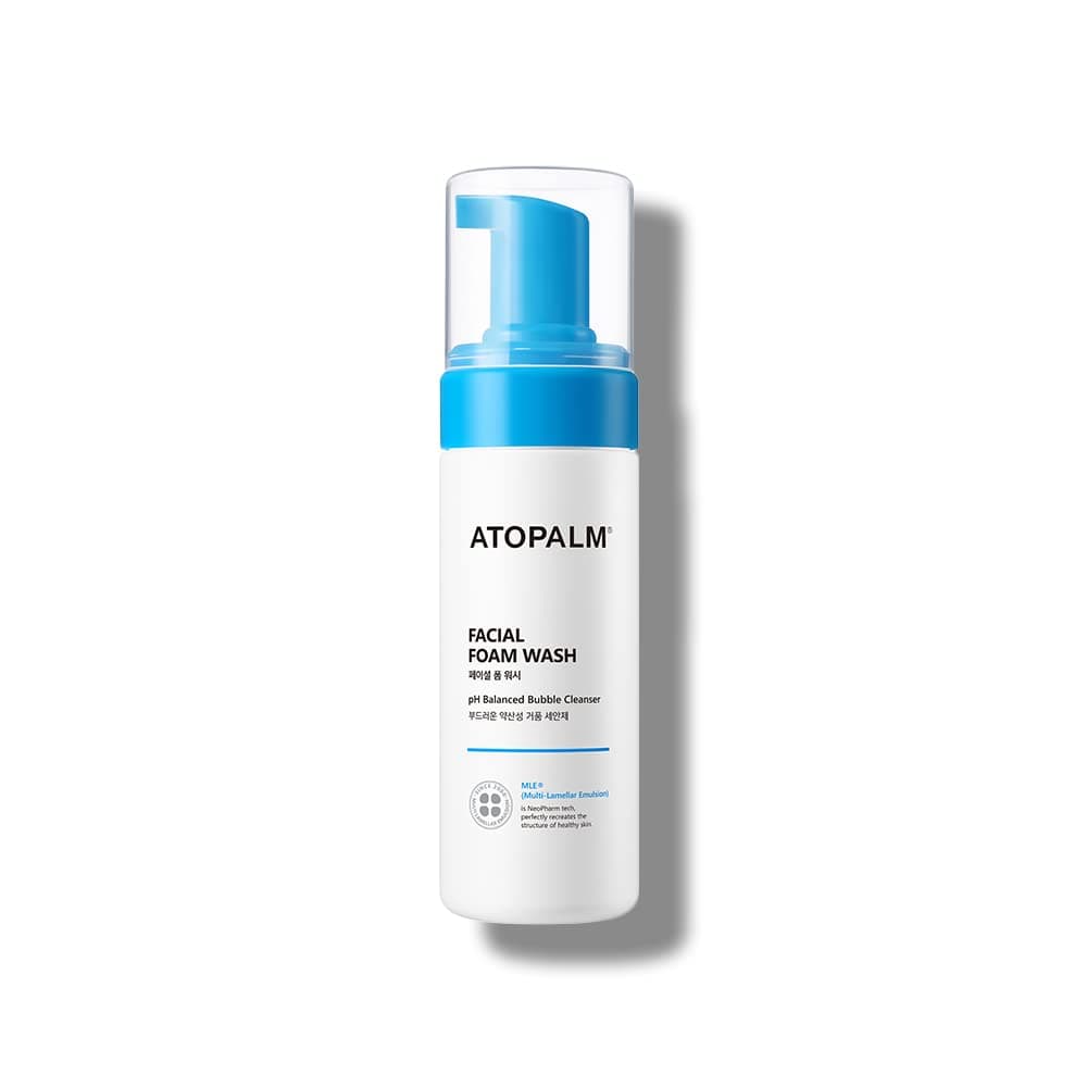 Atopalm Facial Foam Wash 150ml - pH Balanced Bubble Cleanser, Hypoallergenic Gentle Cleanser