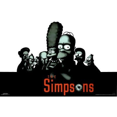(22x35) The Simpsons (Sopranos Spoof) TV Poster Print