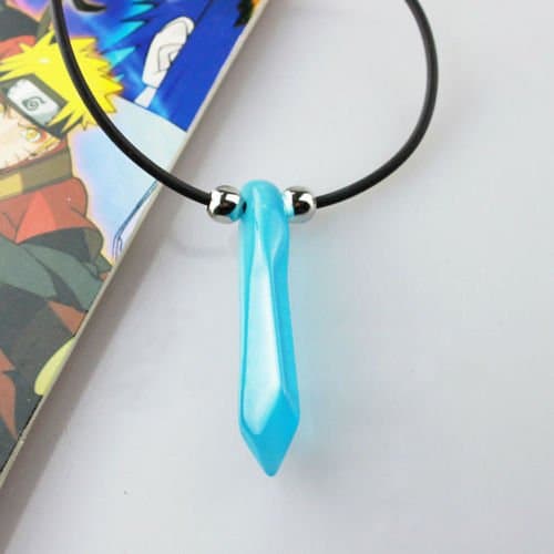 Hot Sale Hokage Uzumaki Blue Crystal Anime Tsunade Necklace Cosplay