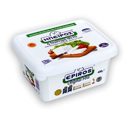 Epiros Original Feta Packed in Brine - 14 oz (Pack of 2)