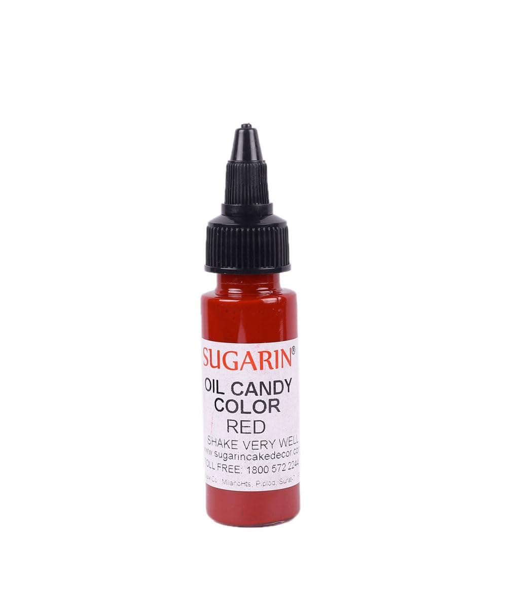 Sugarin Oil Candy Color for White Chocolate & Oil Based Products 30ml (Red)