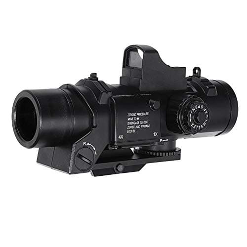 Fightsong 4X Magnifier Scope Red Dot Sight Magnifier Universal for Gel Ball Blaster Toy Outdoor Camping Travel Magnifier