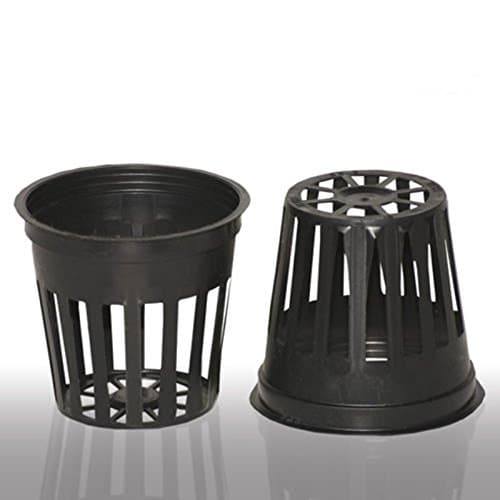 Mesh Cup Net Hydroponic 2" Slit Pots Hydro System Grow Kit Heavy Duty Pot - 100 PCS - Hydroponics Aeroponics Cup Outer Lip Seed