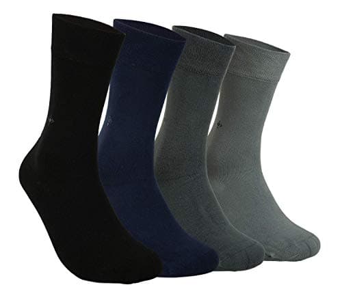 BAMBOO SOCKS - Soft Touch, Seamless, Antibacterial Anti-Sweat Organic Natural Bamboo Fiber for Men & Women by Silken Socks