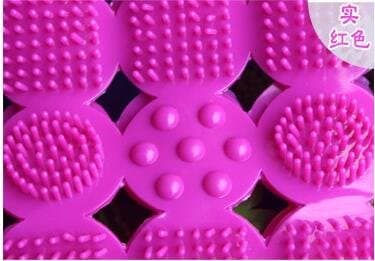 Lnxd Increase Pvc Non-Slip Bath Mats Multicolor Shower Safety Mat With Suction Cups Barbed Massage Mat Bathroom Rug Home Or Hotel Use W50Cm L80Cm,G