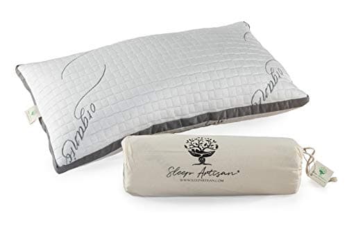 Sleep Artisan - Natural Latex Adjustable Loft Queen Pillow - Customizable from Firm to Soft, Cover Made with Organic Cotton - Pillows are Antimicrobial and Eco-Friendly - Made in USA