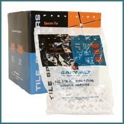 Barwalt 1/4" T Regular Tile Spacers - Box of 650 Pieces