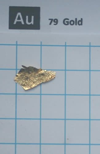 1 square cm Gold Metal Foil 99.9% - Pure Element 79 Sample - Free Shipping