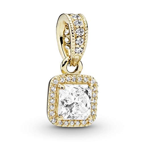 Pandora Jewelry Timeless Elegance Stud Cubic Zirconia Pendant in Gold 14K