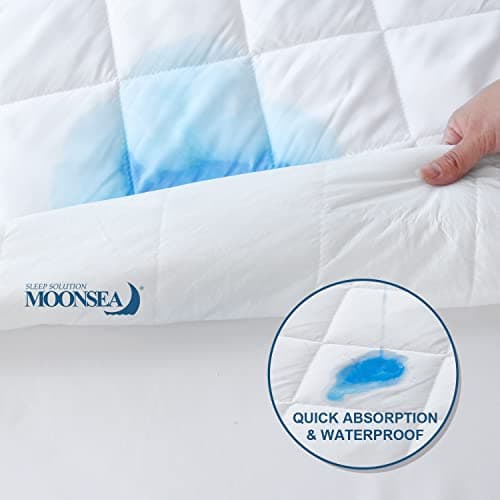 Cot Size Mattress Pad Waterproof Quilted, Absorbent Soft Mattress Pads Protector Cover Quilted Fitted Mattress Protector Narrow Twin 31" X 75", Cover Only