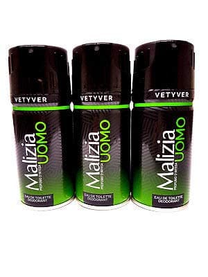 Malizia MIRATO VETYVER UOMO (M) 150ML DEODORANT SPRAY
