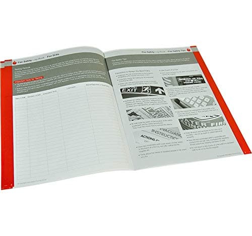 Safety First Aid Group Fire Log Book A4