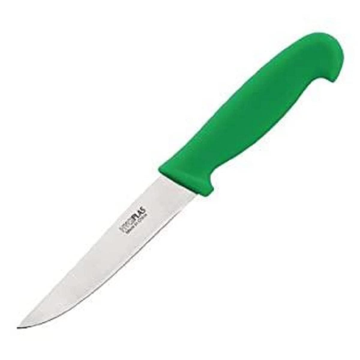 Hygiplas Vegetable Knife 10.5 cm/4 inch, Green, Weight: 40 g, Colour Coded Green for Salads & Fruits, Soft Grip Nylon Handle, Dishwasher Safe, Rockwell Hardness 52-57°, C860