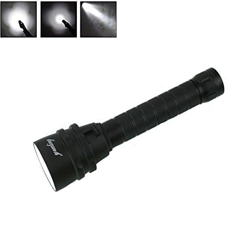 Yueling@ 6500Lm Diving Underwater 100m Flashlight By 5x XM-L L2 LED Flashlight 5 LED Dive Flashlight Lamp Torch Magnetic Push Battery Configurations: 2x18650 (Not Include)