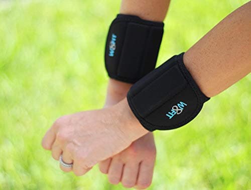 Adjustable Wrist Weights 1/2 lb to 1 lb Set of 2 (.5, Medium 6" - 8")