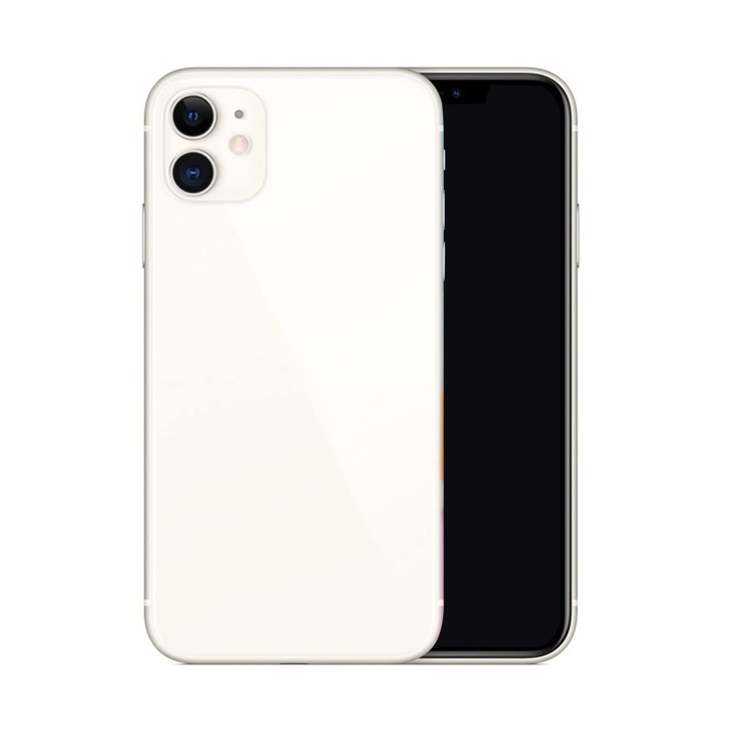 Non-Working Fake Phone Looks and Feels Like Real Phone, No-Logo Dummy Phone is Pretty Nice Replica Compatible with Phone 11.(11 White BlackScreen)