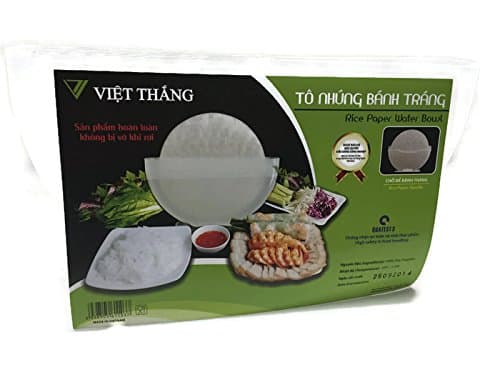 Rice Paper Water Bowl for Vietnamese Springrolls and Eggrolls
