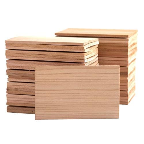 Wildwood Grilling Bulk 50-Pack 5" x 7" Western Cedar Grilling Planks Perfect Quantity for Restaurants, Chefs, and Deli's - Great for Adding Flavor and for Presentation - USA-Made and Sourced