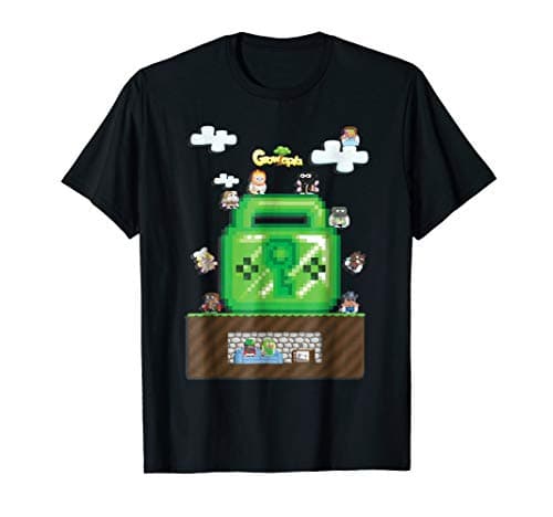 Official Growtopia Merchandise Emerald Lock T Shirt T-Shirt
